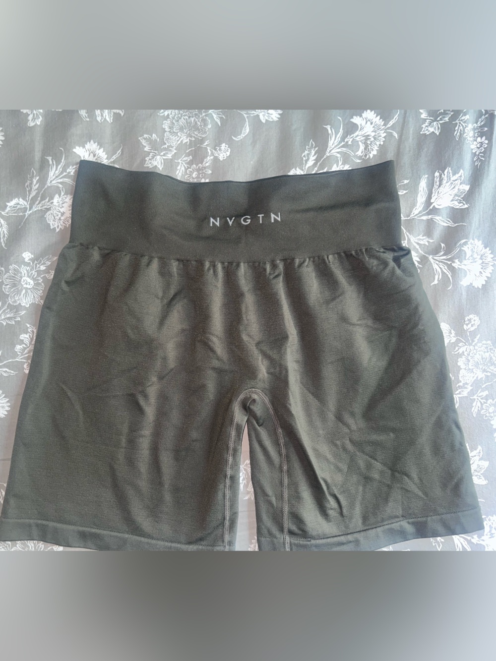 NVGTN Olive Green Workout Shorts